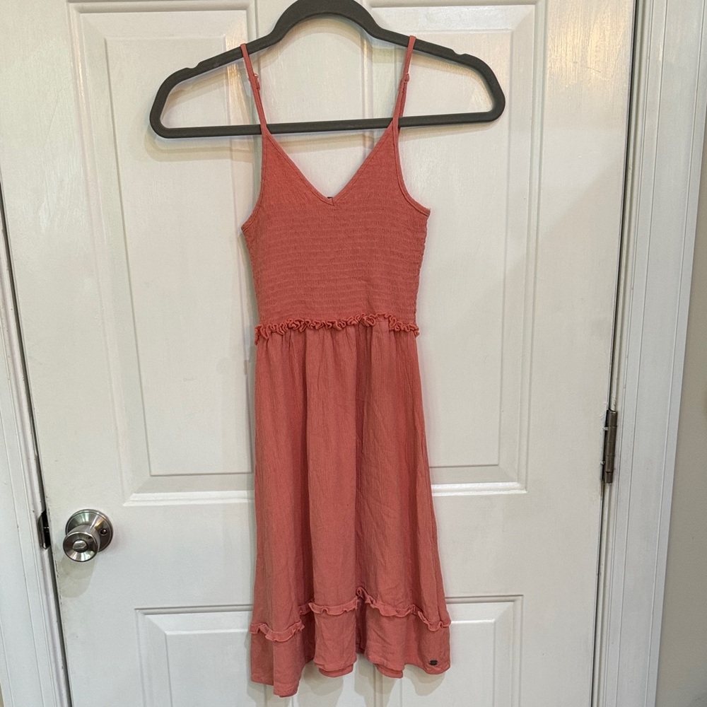 Roxy Coral Textured Dress
